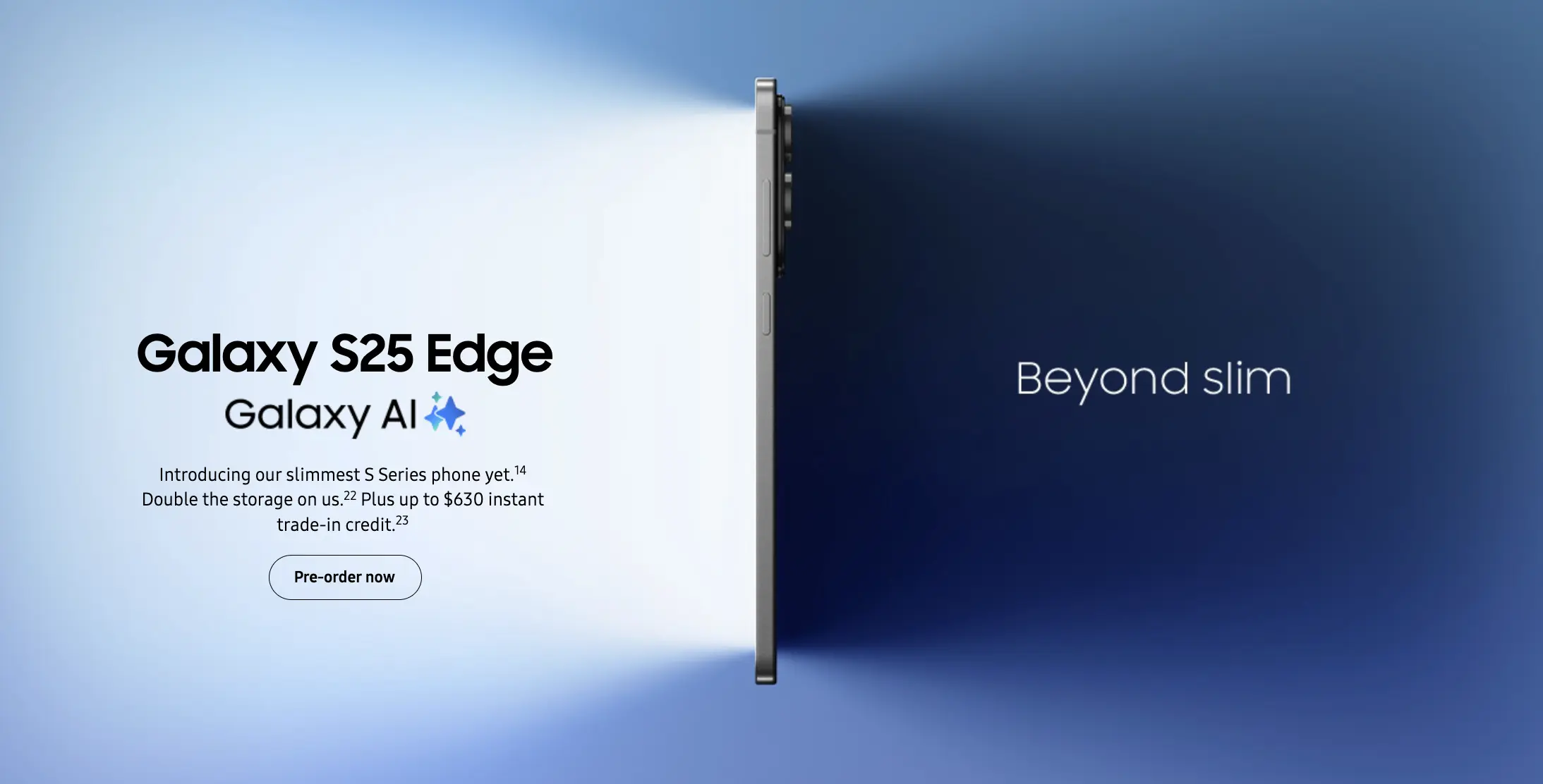 Galaxy S25 Edge Promo Image
